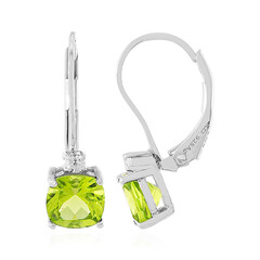 Pendientes en plata con Peridoto de Jilin