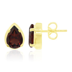 Pendientes en plata con Granate de Mozambique