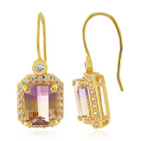 Pendientes en plata con Ametrino