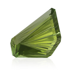 Piedra preciosa con Turmalina verde de Golconda