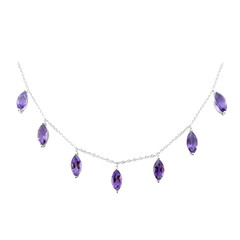 Collar en plata con Amatista de Zambia (de Melo)