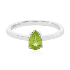 Anillo en plata con Peridoto