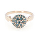 Anillo en plata con Diamante fantasía