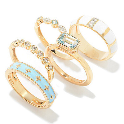 Anillo en plata con Topacio azul cielo