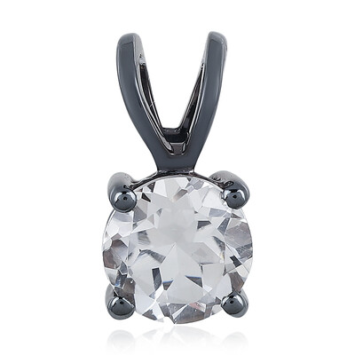 Colgante en plata con Topacio blanco