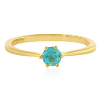 Anillo en plata con Apatita azul