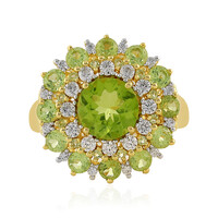 Anillo en plata con Peridoto