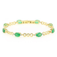 Brazalete en oro con Esmeralda de Etiopía (AMAYANI)