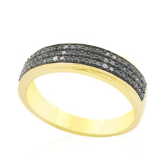 Anillo en oro con Diamante negro