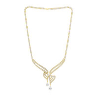 Collar en plata con Topacio blanco