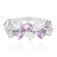 Anillo en plata con Amatista