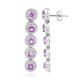 Pendientes en plata con Amatista
