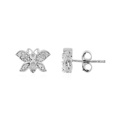 Pendientes en plata con Diamante SI1 (I)