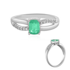 Anillo en plata con Esmeralda de Colombia