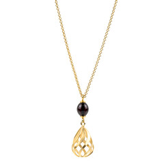 Collar en plata con Ámbar báltico