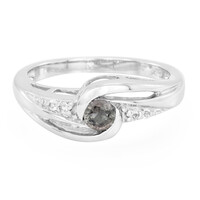 Anillo en plata con Zafiro color cambiante no calentado