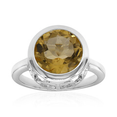 Anillo en plata con Citrino