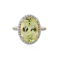 Anillo en oro con Cuncita amarillo canario
