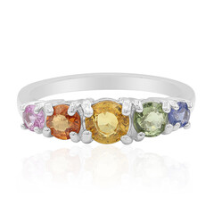 Anillo en plata con Zafiro amarillo
