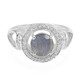 Anillo en plata con Espectrolita
