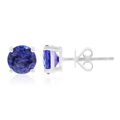 Pendientes en oro con Tanzanita AAA (CIRARI)