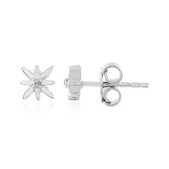 Pendientes en plata con Diamante I2 (I)