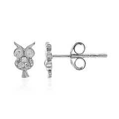 Pendientes en plata con Diamante I3 (I)