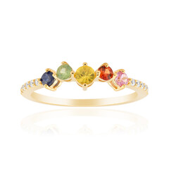 Anillo en plata con Zafiro amarillo