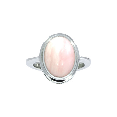 Anillo en plata con Ópalo piel de ángel