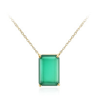 Collar en plata con Ónix verde