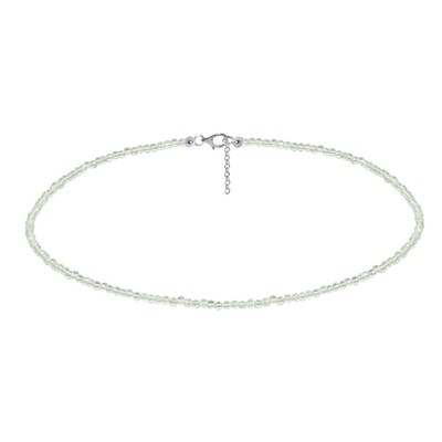 Collar en plata con Prehnita