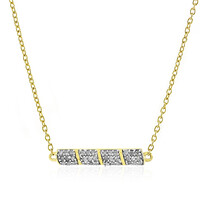 Collar en plata con Diamante I4 (J)