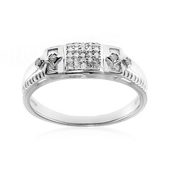 Anillo de hombre en plata con Diamante I2 (I)