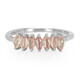 Anillo en plata con Zafiro Padparadscha