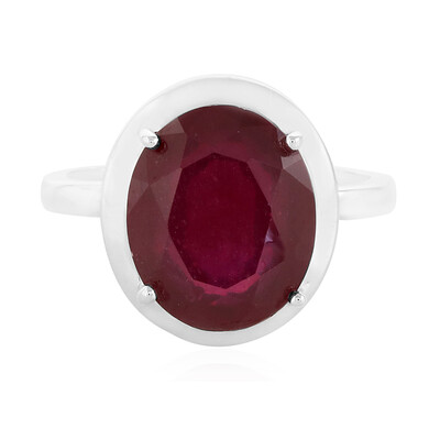 Anillo en plata con Rubí de Madagascar