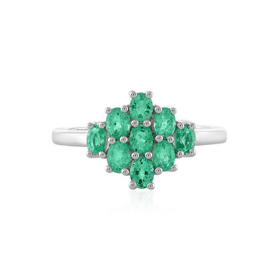 Anillo en plata con Esmeralda de Colombia