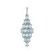 Colgante en plata con Topacio azul cielo