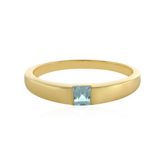 Anillo en plata con Topacio azul cielo