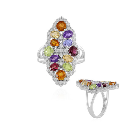 Anillo en plata con Amatista
