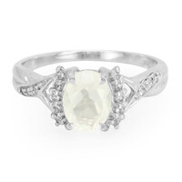 Anillo en plata con Cuarzo Luna Helada