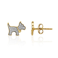 Pendientes en plata con Diamante I3 (I)