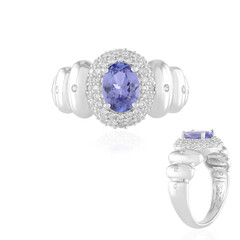 Anillo en plata con Tanzanita (de Melo)