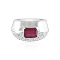 Anillo en plata con Rubí de Madagascar (de Melo)