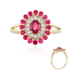 Anillo en oro con Espinela rosa (Adela Gold)
