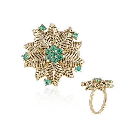 Anillo en oro con Esmeralda de Colombia (Ornaments by de Melo)