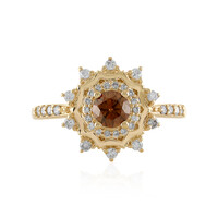 Anillo en oro con Diamante I3 champán (de Melo)