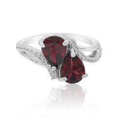 Anillo en plata con Rodolita