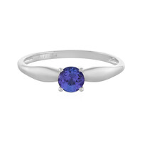 Anillo en platino con Tanzanita AAA