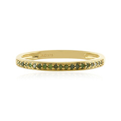 Anillo en oro con Diamante verde I4