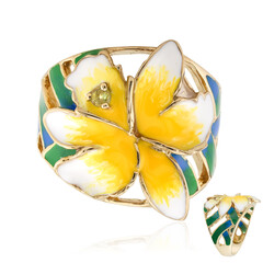 Anillo en plata con Peridoto